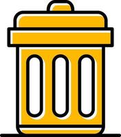 Trash Bin Creative Icon Design vector