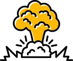 Explosion Creative Icon Design vector