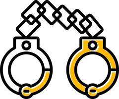 Handcuffs Creative Icon Design vector