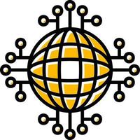 Global Network Creative Icon Design vector