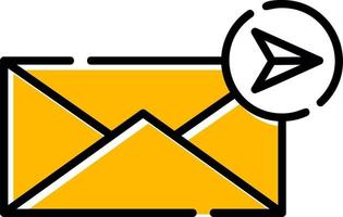 Send Mail Creative Icon Design vector