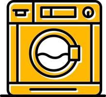Washing Machine Creative Icon Design vector