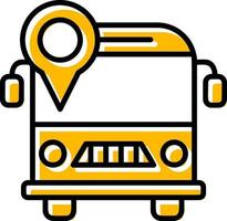 School Bus Creative Icon Design vector