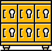 Office Locker Creative Icon Design vector