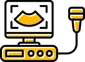 Ultrasound Creative Icon Design vector