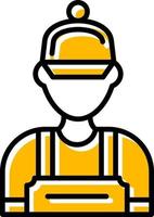 Worker Creative Icon Design vector