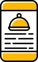 diseño de icono creativo de aplicación de comida vector