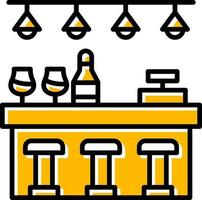 Bar Counter Creative Icon Design vector