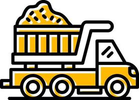 Dump Truck Creative Icon Design vector