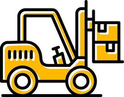 Forklift Creative Icon Design vector