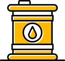 Oil Barrel Creative Icon Design vector