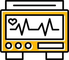 Ekg Monitor Creative Icon Design vector