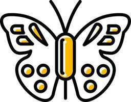 diseño de icono creativo de mariposa vector