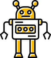 diseño de icono creativo robot vector