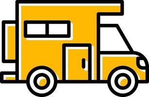 Camper Van Creative Icon Design vector