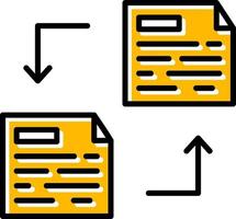 File Transfer Creative Icon Design vector