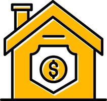 Home Insurance Creative Icon Design vector