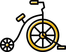 diseño de icono creativo de bicicleta de circo vector