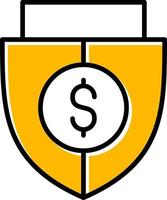 Shield Money Creative Icon Design vector