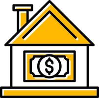 House Price Creative Icon Design vector