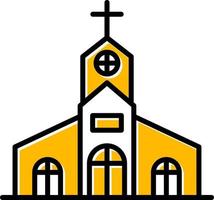 diseño de icono creativo de iglesia vector