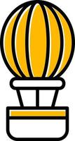 Hot Air Balloon Creative Icon Design vector