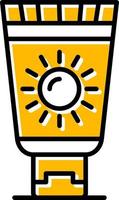 Sunscreen Creative Icon Design vector