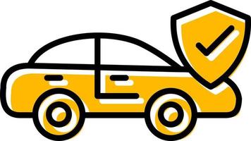 Car Insurance Creative Icon Design vector