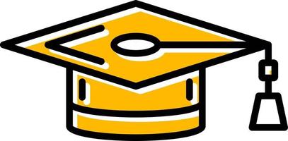 Graduation Cap Creative Icon Design vector