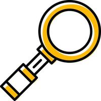 Magnifying Glass Creative Icon Design vector