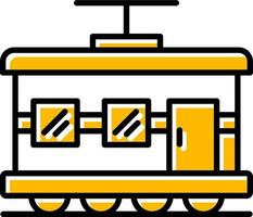 Tram Creative Icon Design vector