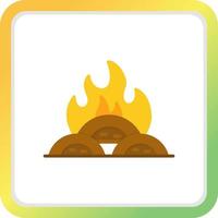 Incineration Creative Icon Design vector