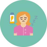 Fatigue Creative Icon Design vector