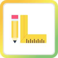 Ruler Creative Icon Design vector