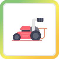 Lawnmower Creative Icon Design vector