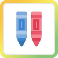 Crayon Creative Icon Design vector