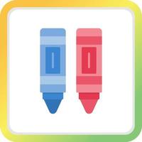 Crayon Creative Icon Design vector