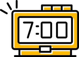 diseño de icono creativo de reloj digital vector