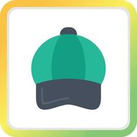 diseño de icono creativo de gorra vector