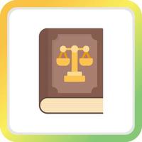 Law Book Creative Icon Design vector
