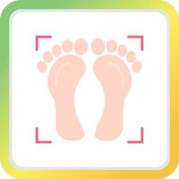 Foot Print Creative Icon Design vector