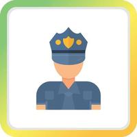 Police Man Creative Icon Design vector