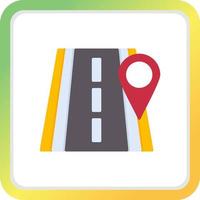 Road Location Creative Icon Design vector