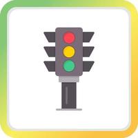 Traffic Light Creative Icon Design vector