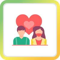 Couple Creative Icon Design vector