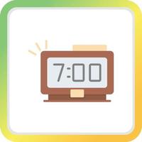 Digital Clock Creative Icon Design vector