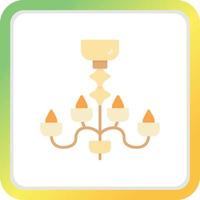 Chandelier Creative Icon Design vector