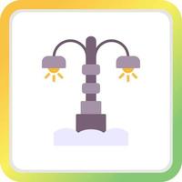 Street Lamp Creative Icon Design vector