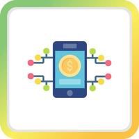 Digital Money Creative Icon Design vector