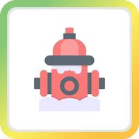 Fire Hydrant Creative Icon Design vector